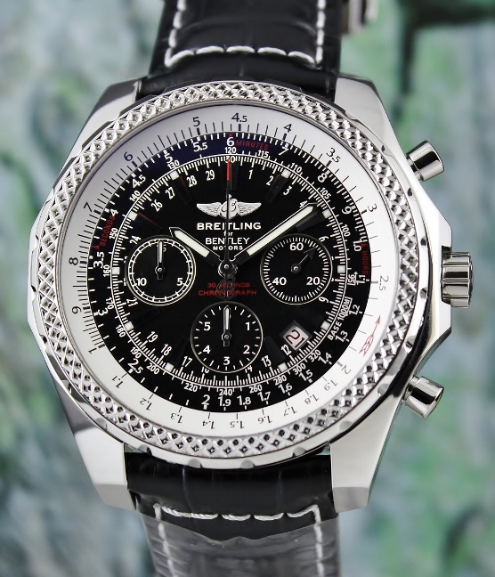 BREITLING STAINLESS STEEL BENTLEY 48MM WATCH / A25362